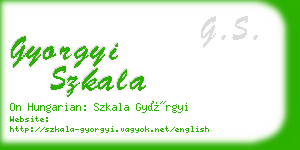 gyorgyi szkala business card